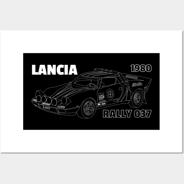 Lancia Rally 037 Wall Art by kindacoolbutnotreally